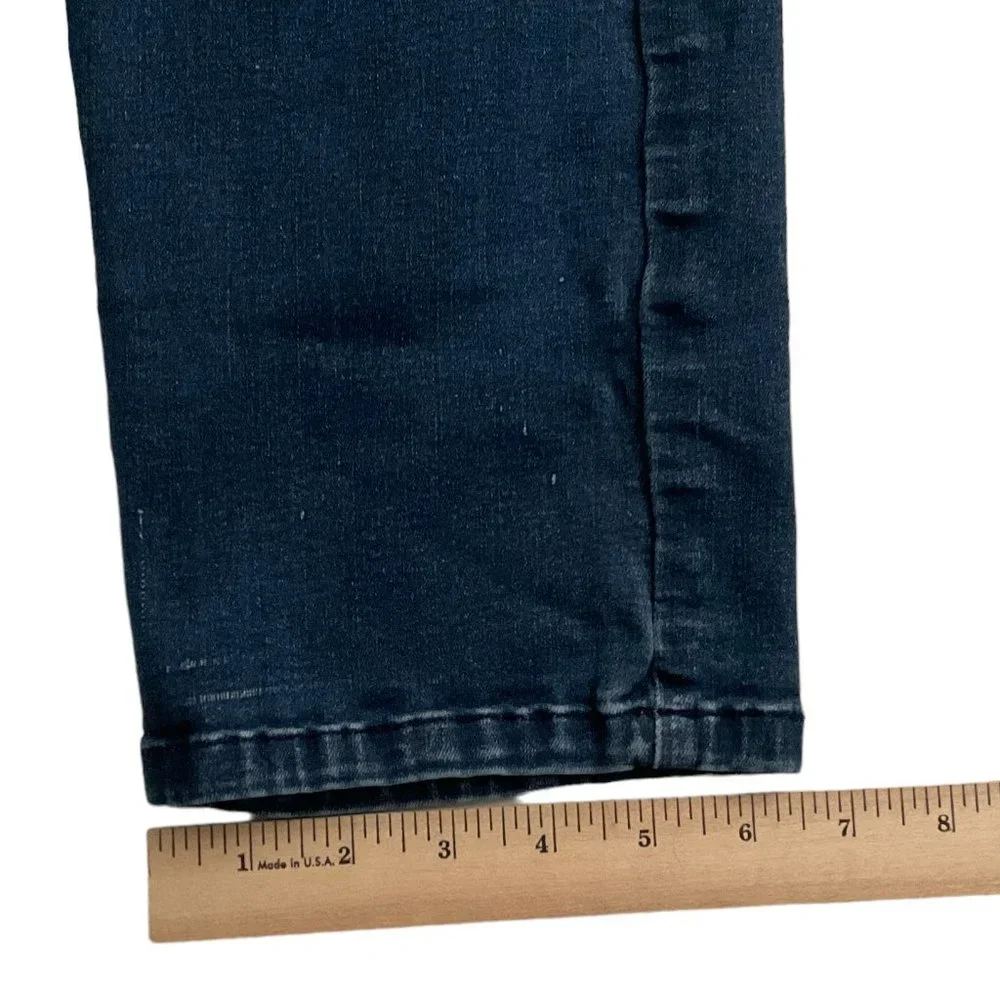 Calvin Klein Woman's Slim Boyfriend Denim Blue Jeans Size 12 Flat Front 5 Pocket - Picture 5 of 9